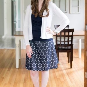 Renee C. Skirts - Renee C Lace Detail Flouncy Dot Skirt in Large Renee C. Skirts - Renee C Lace Detail Flouncy Dot Skirt in Large